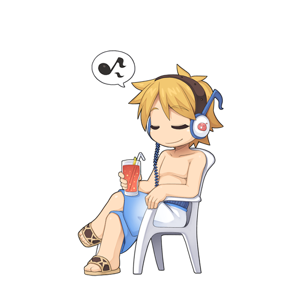 Dois personagens em pixel art comemorando juntos