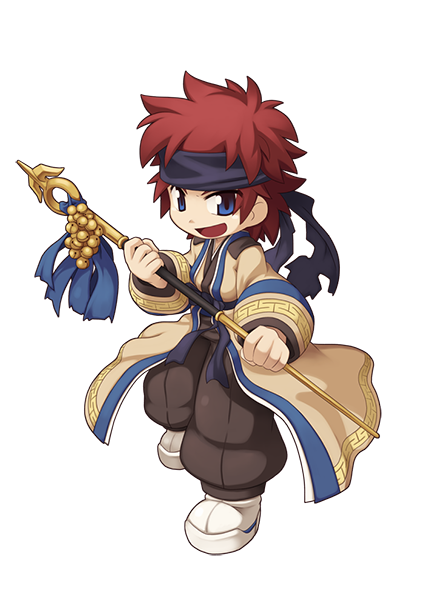 Mercador em pixel art cercado por moedas brilhantes